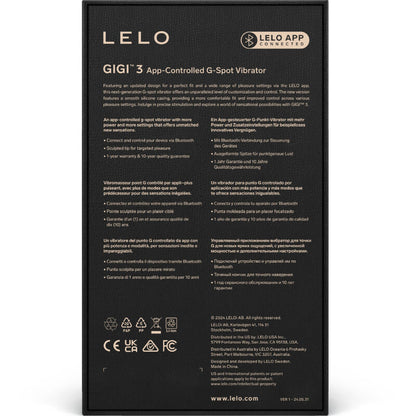 LELO - GIGI™ 3 VIBRATEUR POINT G BLEU LELO