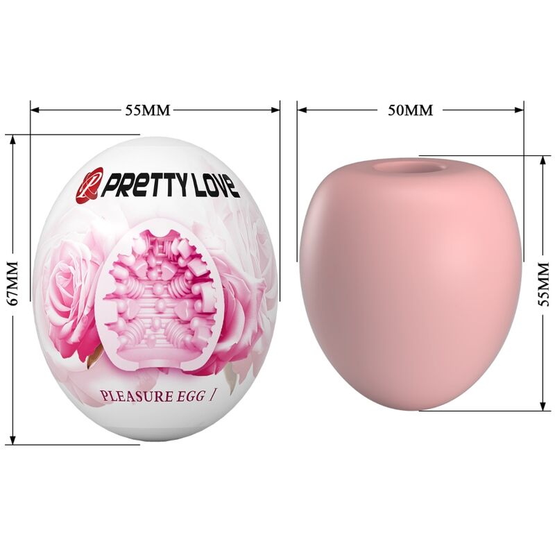 PRETTY LOVE - MASTURBATEUR POUR HOMME OEUF ROSE PRETTY LOVE PARTY UP