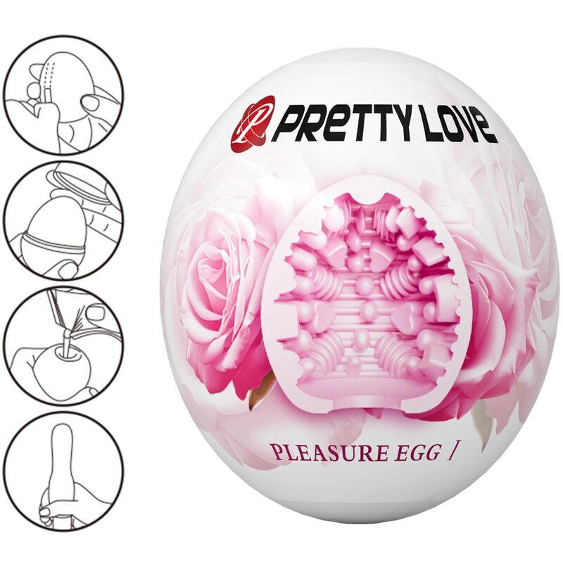 PRETTY LOVE - MASTURBATEUR POUR HOMME OEUF ROSE PRETTY LOVE PARTY UP