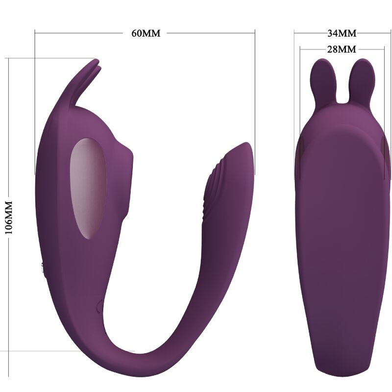 PRETTY LOVE - STIMULATEUR ET VIBRATEUR SHEY APPLICATION GRATUITE LONGUE DISTANCE VIOLET PRETTY LOVE FLIRTATION