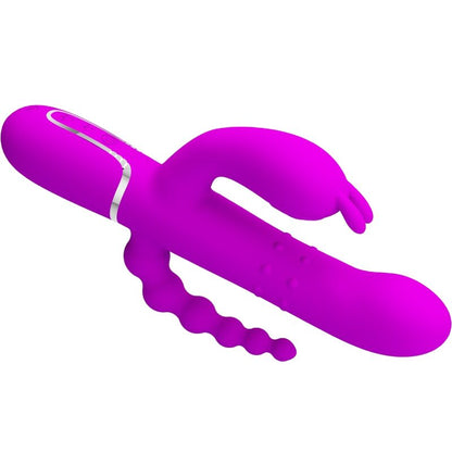 PRETTY LOVE - CAMMY TRIPLE VIBRATEUR MULTIFONCTION 4 EN 1 ROSE PRETTY LOVE FLIRTATION