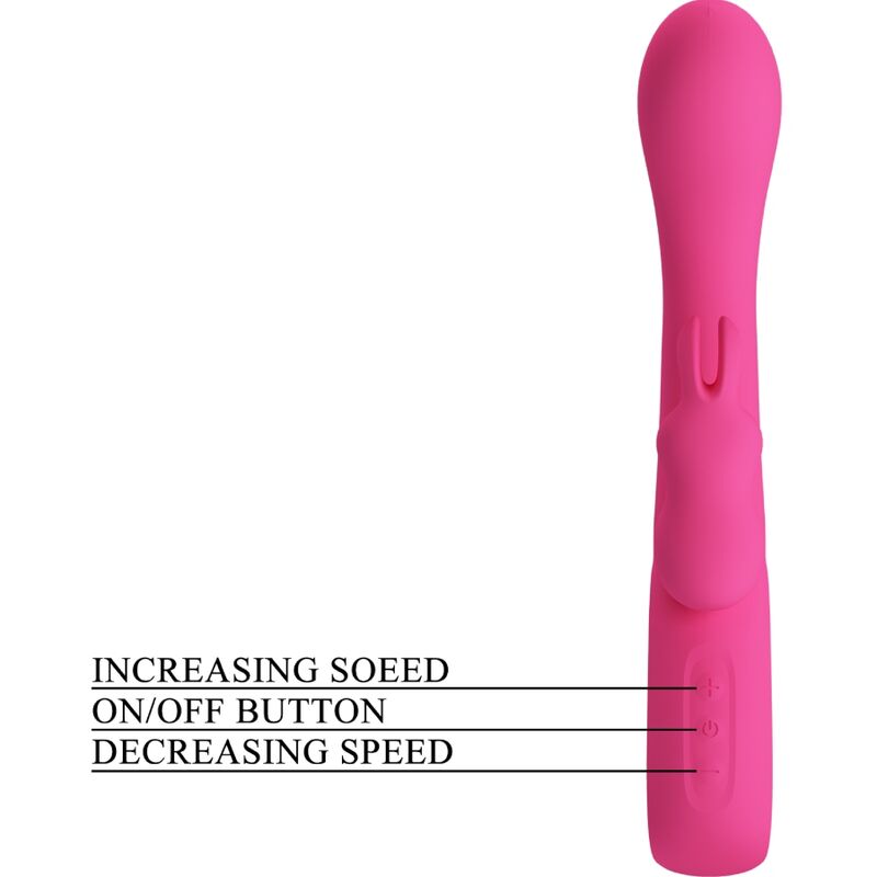 PRETTY LOVE - VIBRATEUR NOVAK RABBIT 12 VIBRATIONS ROSE PRETTY LOVE FLIRTATION