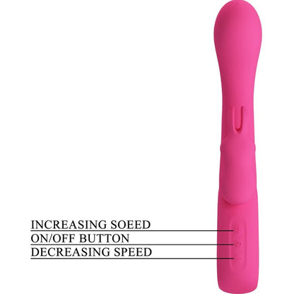 PRETTY LOVE - VIBRATEUR NOVAK RABBIT 12 VIBRATIONS ROSE PRETTY LOVE FLIRTATION