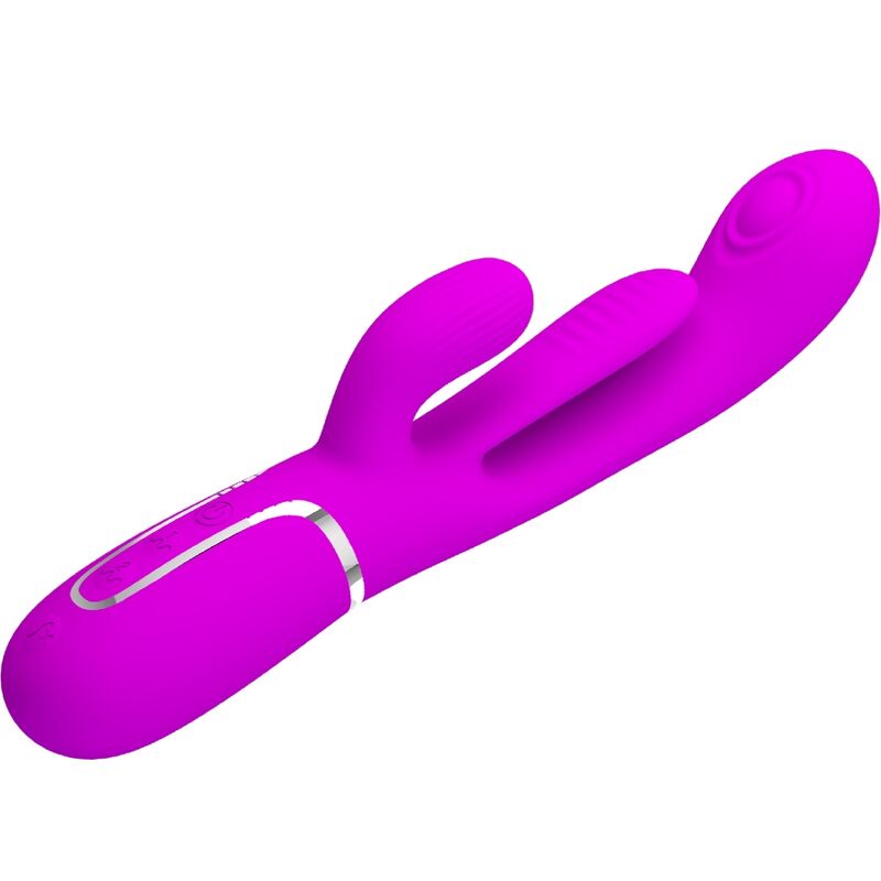 PRETTY LOVE - SHANIA TRIPLE RABBIT VIBRATEUR MULTIFONCTION ROSE PRETTY LOVE FLIRTATION