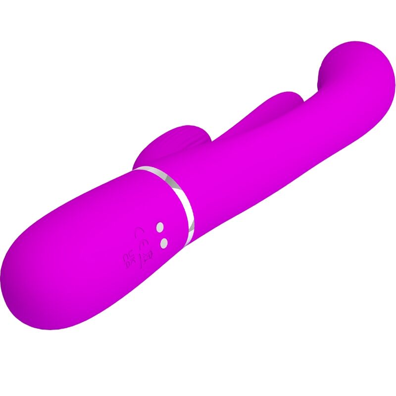 PRETTY LOVE - SHANIA TRIPLE RABBIT VIBRATEUR MULTIFONCTION ROSE PRETTY LOVE FLIRTATION