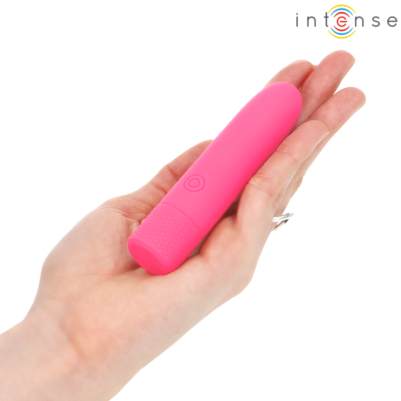 INTENSE - SYMONE BULLET VIBRANT RECHARGEABLE USB 8 VIBRATIONS ROSE 10 X 2,2 CM INTENSE FUN TOYS