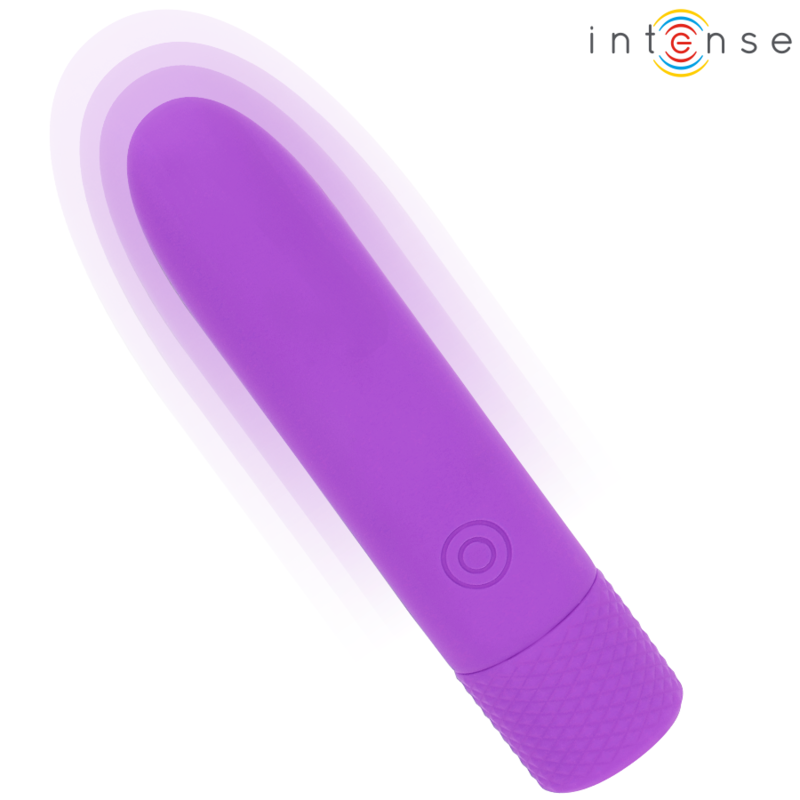 INTENSE - SYMONE BULLET VIBRANT RECHARGEABLE USB 8 VIBRATIONS VIOLET 10 X 2,2 CM INTENSE FUN TOYS