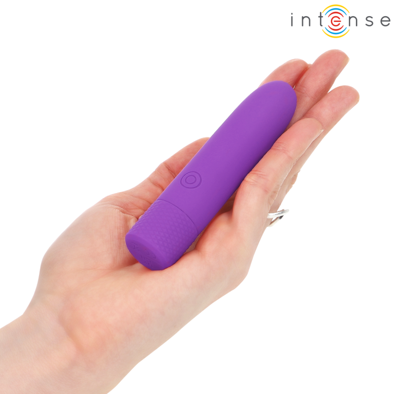 INTENSE - SYMONE BULLET VIBRANT RECHARGEABLE USB 8 VIBRATIONS VIOLET 10 X 2,2 CM INTENSE FUN TOYS