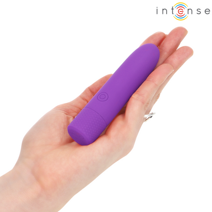 INTENSE - SYMONE BULLET VIBRANT RECHARGEABLE USB 8 VIBRATIONS VIOLET 10 X 2,2 CM INTENSE FUN TOYS