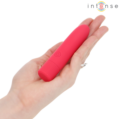 INTENSE - SYMONE BULLET VIBRANT RECHARGEABLE USB 8 VIBRATIONS ROUGE 10 X 2,2 CM INTENSE FUN TOYS