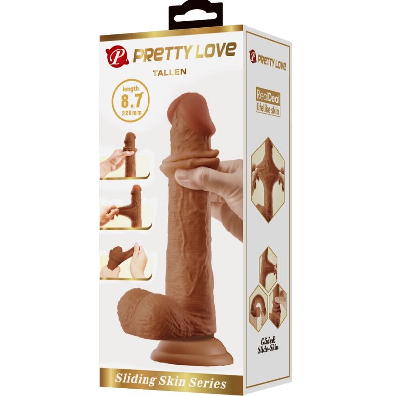PRETTY LOVE - GRAND GODE RÉALISTE 22 CM MARRON PRETTY LOVE