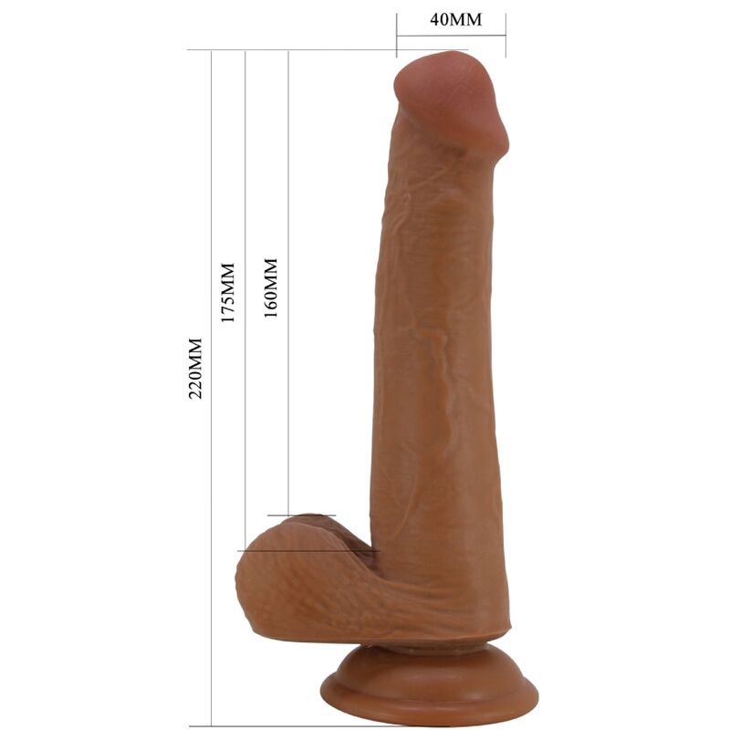 PRETTY LOVE - GRAND GODE RÉALISTE 22 CM MARRON PRETTY LOVE