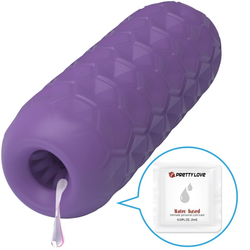 PRETTY LOVE - MASTURBATEUR POUR HOMME À DEUX BOULES VIOLET PRETTY LOVE