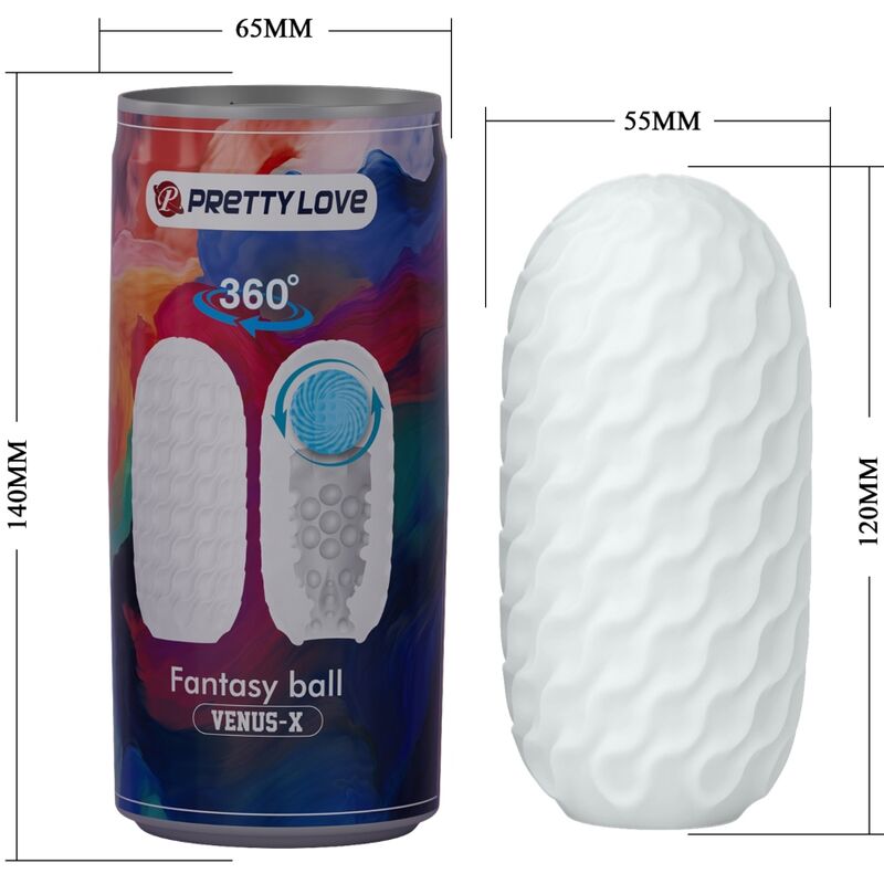 PRETTY LOVE - MASTURBATEUR HOMME VENUS X MODÈLE 2 BLANC PRETTY LOVE