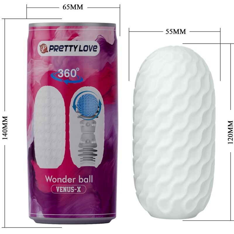 PRETTY LOVE - MASTURBATEUR HOMME VENUS X MODÈLE 3 BLANC PRETTY LOVE