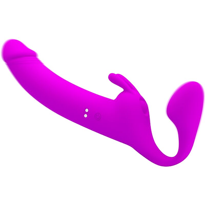 PRETTY LOVE - ZANINI STRAPLESS STRAP-ON 10 VIBRATIONS VIOLET PRETTY LOVE PARTY UP