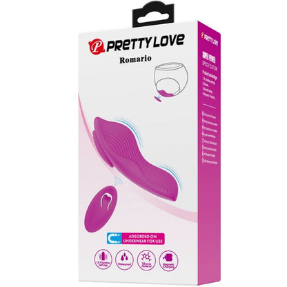 PRETTY LOVE - ROMARIO STIMULATEUR DE CLITORIS À LAY-ON TÉLÉCOMMANDE ROSE PRETTY LOVE PARTY UP