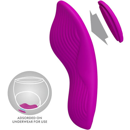 PRETTY LOVE - ROMARIO STIMULATEUR DE CLITORIS À LAY-ON TÉLÉCOMMANDE ROSE PRETTY LOVE PARTY UP