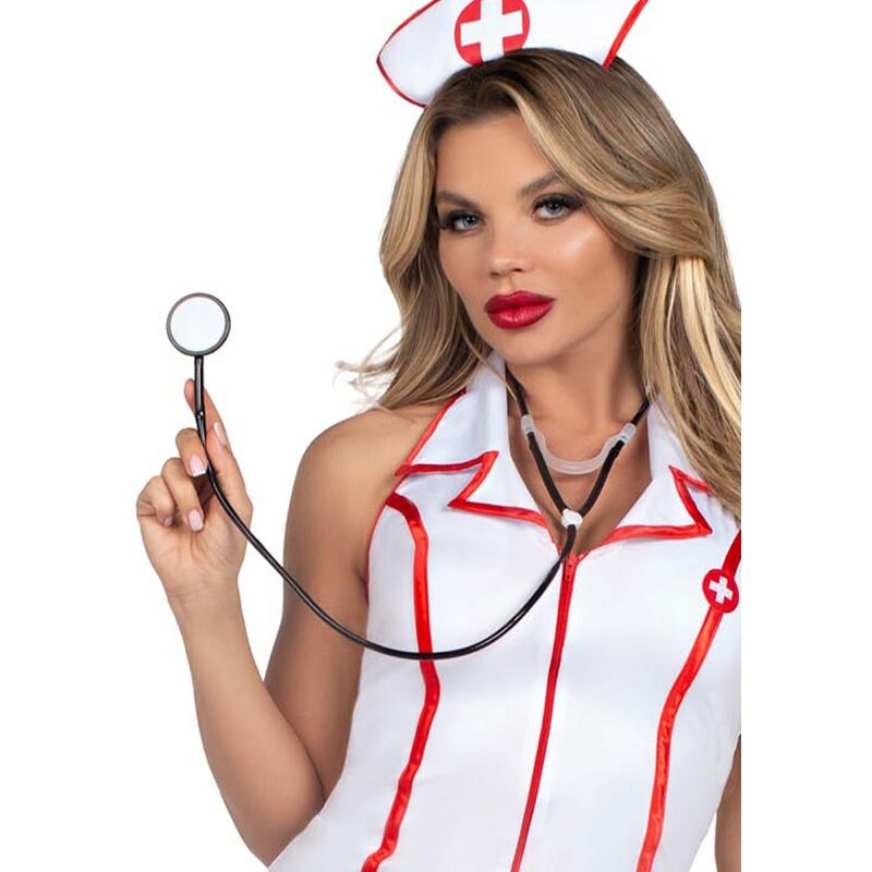 LEG AVENUE - COSTUME D'INFIRMIÈRE EN CHEF BLANC M/L LEG AVENUE COSTUMES