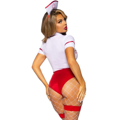 LEG AVENUE - COSTUME INFIRMIÈRE SEXY ROUGE/BLANC M LEG AVENUE COSTUMES