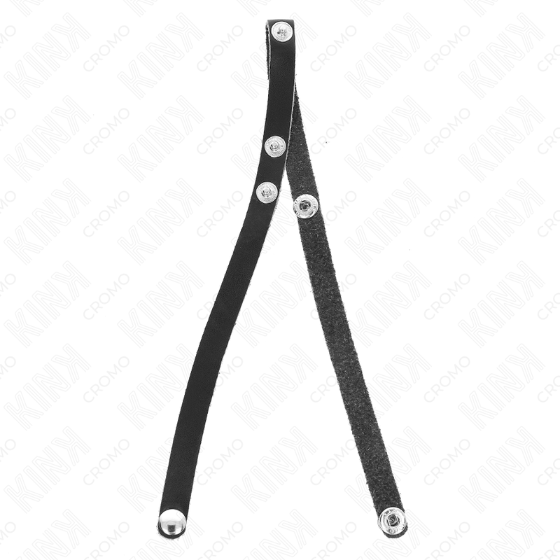 KINK - ANNEAU PÉNIS EN CUIR AVEC FERMETURE À PRESSION 39 X 1 CM KINK RING POWER