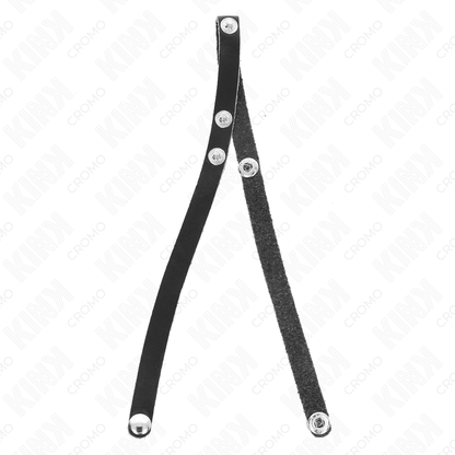 KINK - ANNEAU PÉNIS EN CUIR AVEC FERMETURE À PRESSION 39 X 1 CM KINK RING POWER