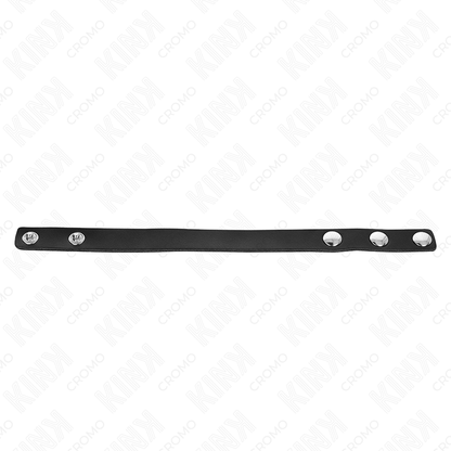 KINK - ANNEAU PÉNIS EN CUIR AVEC FERMETURE À PRESSION 21,5 X 1,5 CM KINK RING POWER