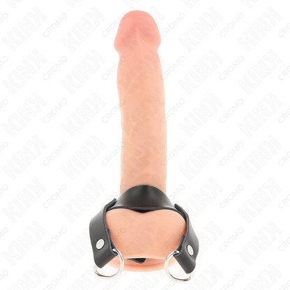 KINK - ANNEAU PÉNIS AVEC ANNEAUX EN FORME DE « D » 18,5 X 3,3 CM KINK RING POWER