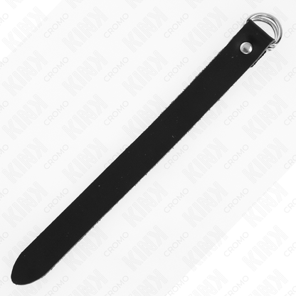KINK - ANNEAU PÉNIS EN CUIR AVEC FERMETURE À PRESSION 22 X 2 CM KINK RING POWER