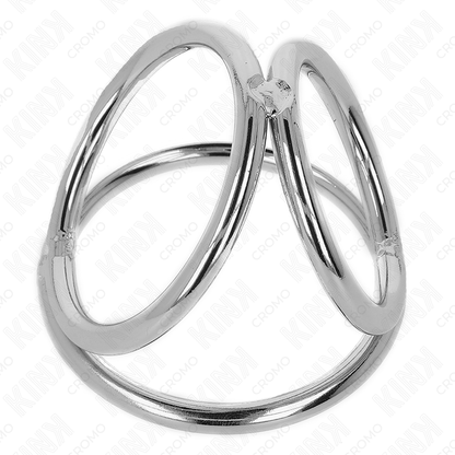 KINK - ANNEAU PÉNIS EN MÉTAL TRIPLE CHROME 3,2 CM À 4,5 CM KINK RING POWER