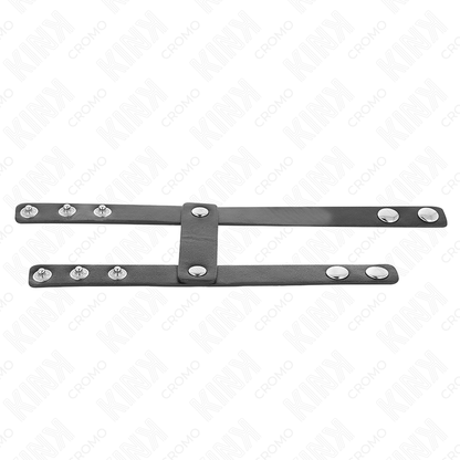 KINK - ANNEAU PÉNIS DOUBLE EN CUIR RÉGLABLE KINK RING POWER