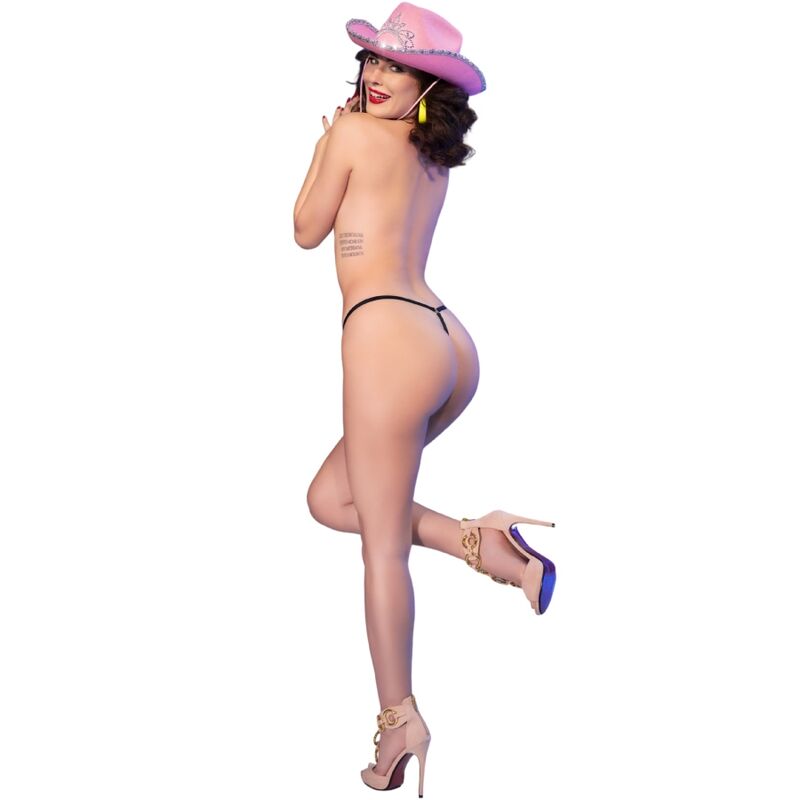 CHILIROSE - CR 4836 STRING KISS ME NOIR S/M CHILIROSE PANTIES & THONGS