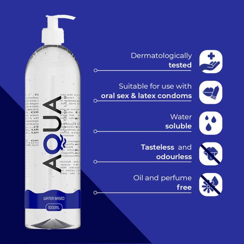 AQUA QUALITY - LUBRIFIANT À BASE D''EAU 1000 ML AQUA QUALITY
