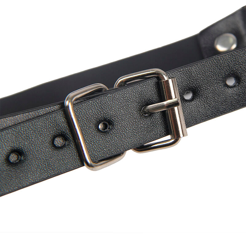 SUBBLIME - 953720 PINCES À SEINS EN CUIR BONDAGE NOIRES TAILLE UNIQUE SUBBLIME FETISH
