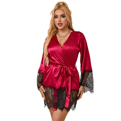 SUBBLIME - 953829 PYJAMA DENTELLE ÉLÉGANT + STRING ROUGE L/XL SUBBLIME SETS