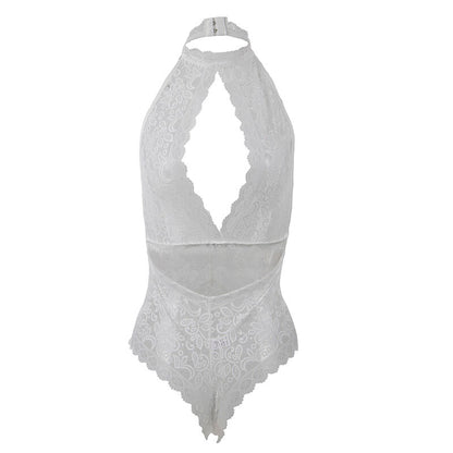 SUBBLIME - 953867 BODY DENTELLE BLANC L/XL SUBBLIME BODYSTOCKINGS