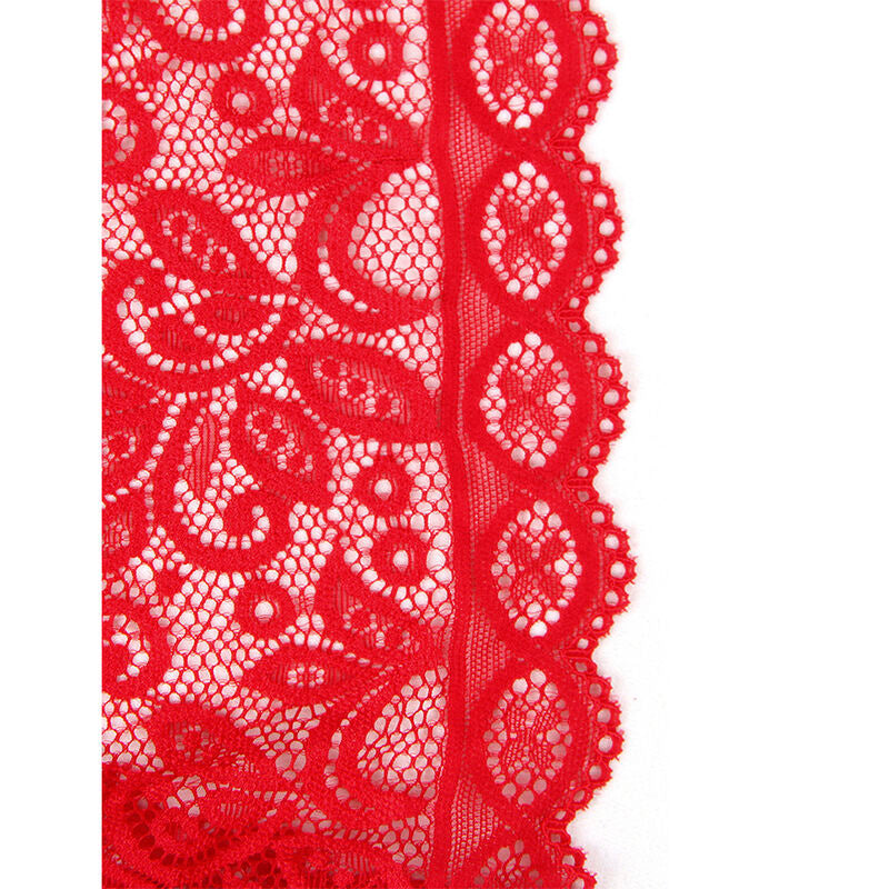 SUBBLIME - 953874 BODY COUPE OUVERTE ROUGE S/M SUBBLIME BODYSTOCKINGS