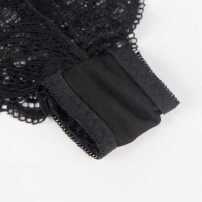 SUBBLIME - 953911 CHEMISIER DE NUIT EN SOIE ET DENTELLE + CULOTTE NOIRE S/M SUBBLIME SETS