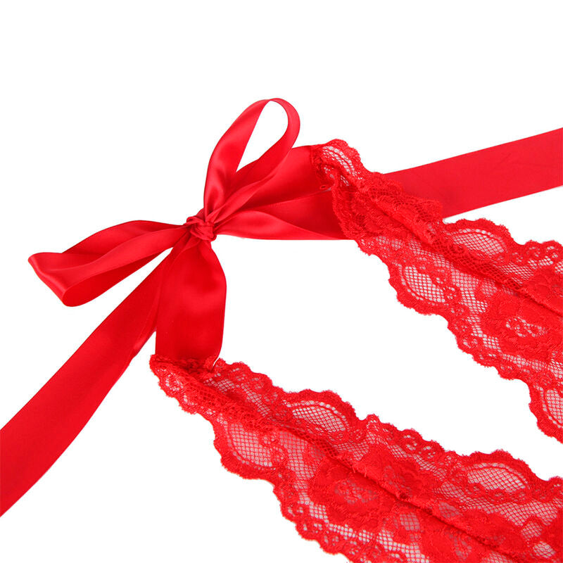 SUBBLIME - 953980 BODY SEXY A VOLANTS + CEINTURE ROUGE L/XL SUBBLIME BODIES