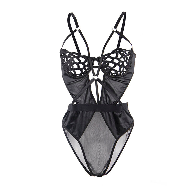SUBBLIME - 954055 BODY SEXY EN DENTELLE NOIR S/M SUBBLIME BODYSTOCKINGS