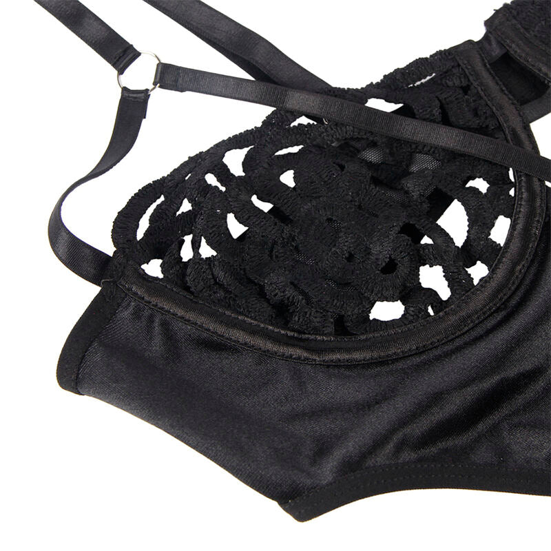 SUBBLIME - 954055 BODY SEXY EN DENTELLE NOIR S/M SUBBLIME BODYSTOCKINGS
