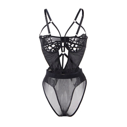 SUBBLIME - 954055 BODY SEXY EN DENTELLE NOIR S/M SUBBLIME BODYSTOCKINGS
