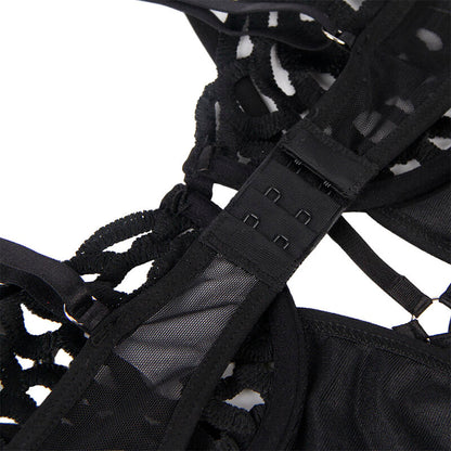 SUBBLIME - 954055 BODY SEXY EN DENTELLE NOIR S/M SUBBLIME BODYSTOCKINGS