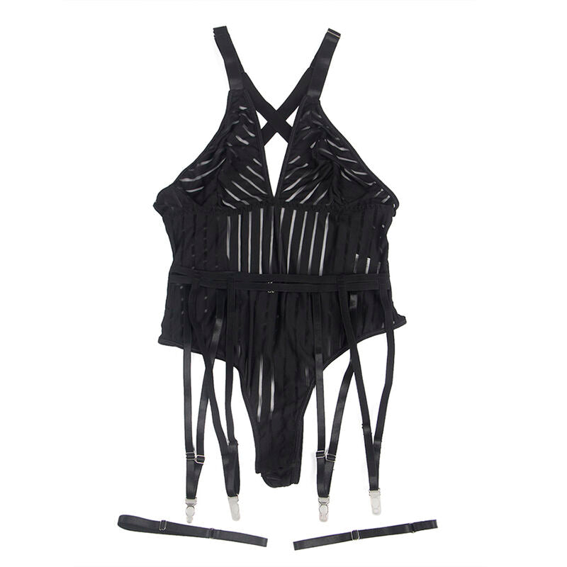 SUBBLIME - 954154 BODY AVEC PORTE-JARRETELLES NOIR L/XL SUBBLIME BODYSTOCKINGS