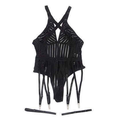 SUBBLIME - 954154 BODY AVEC PORTE-JARRETELLES NOIR L/XL SUBBLIME BODYSTOCKINGS