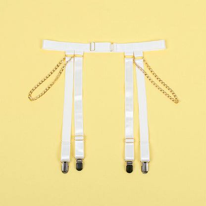 SUBBLIME - 954291 BODY AVEC CHAÎNES + PORTE-JARRETELLES BLANC L/XL SUBBLIME BODIES