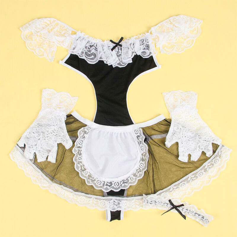 SUBBLIME - 954307 COSTUME DE FEMME SEXY NOIR/BLANC S/M SUBBLIME COSTUMES