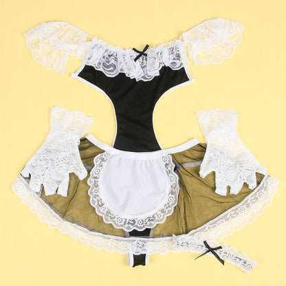 SUBBLIME - 954307 COSTUME DE FEMME SEXY NOIR/BLANC S/M SUBBLIME COSTUMES
