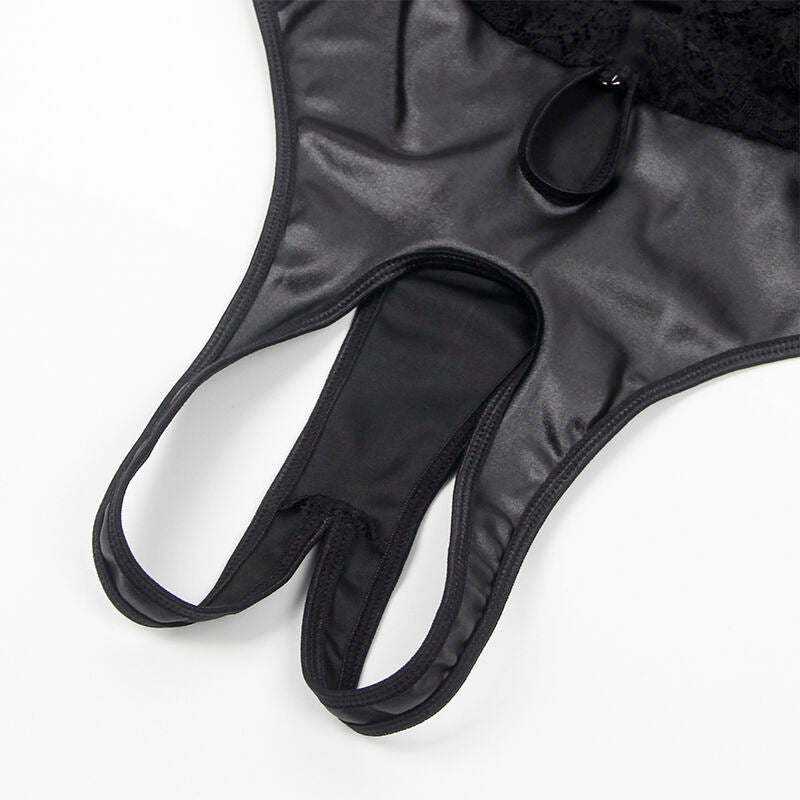SUBBLIME - 954390 BODY SEXY AVEC PORTE-JARRETELLES NOIR L/XL SUBBLIME BODYSTOCKINGS