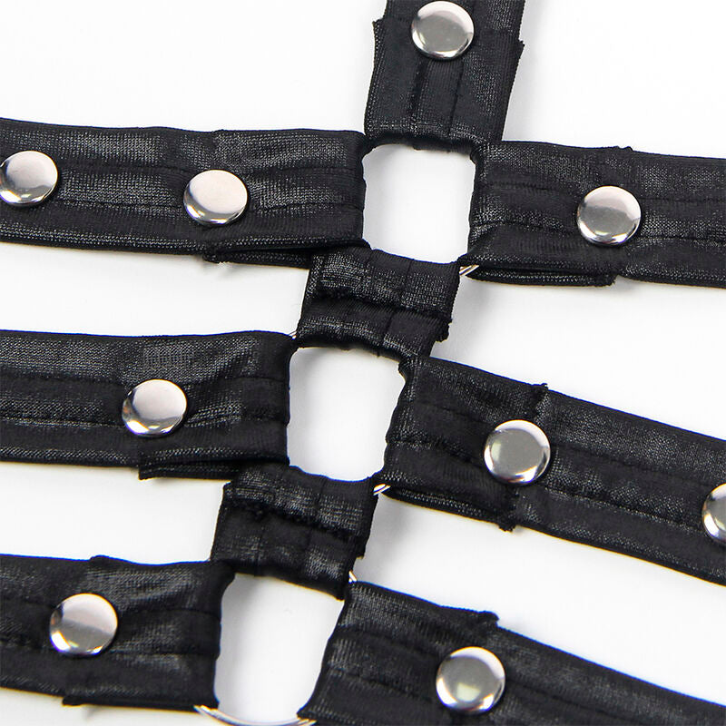 SUBBLIME - 954413 BODY BONDAGE EN CUIR NOIR L/XL SUBBLIME DRESSES